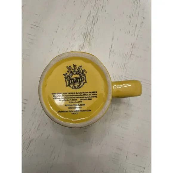 M&M's Yellow Man Mug Mars Licensed MM 3D Coffee Cup Mug Collectible - Picture 3 of 3